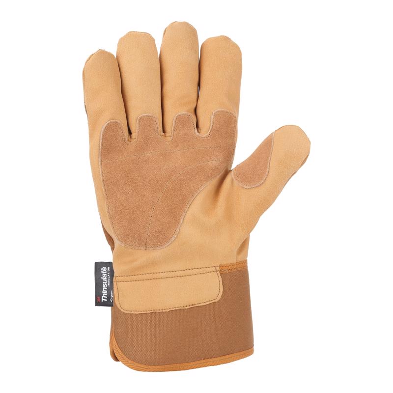 Carhartt Men's Indoor/Outdoor Winter Work Gloves Brown L 1 pair