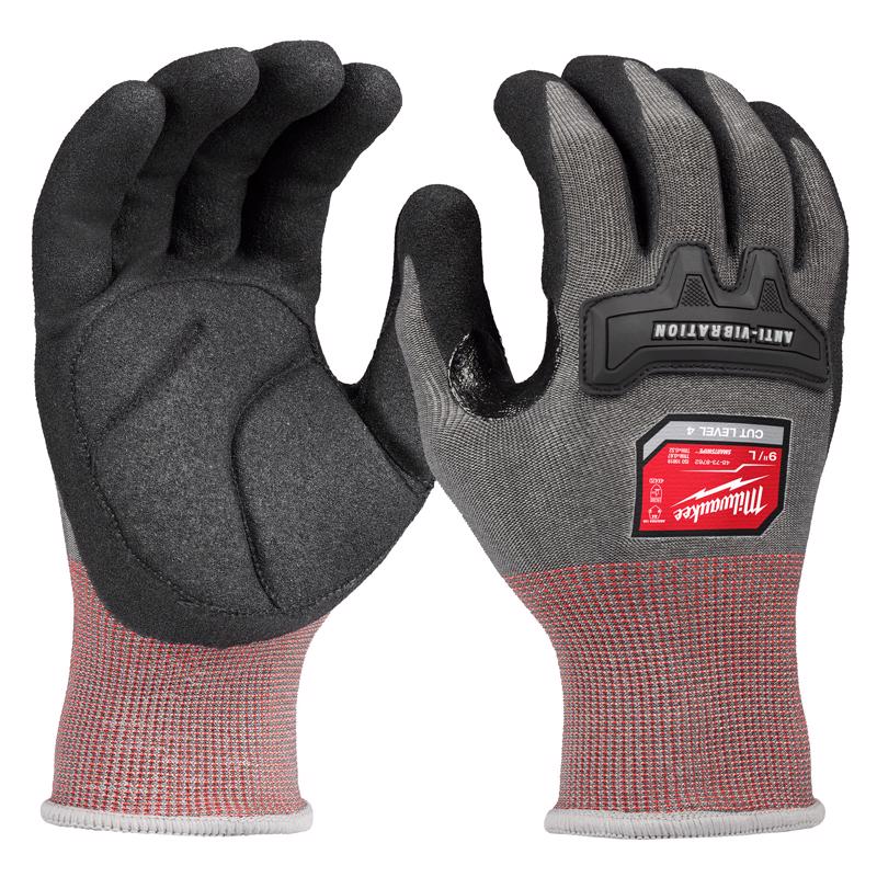 ANT-VBRTN GLVS BLK/RD L