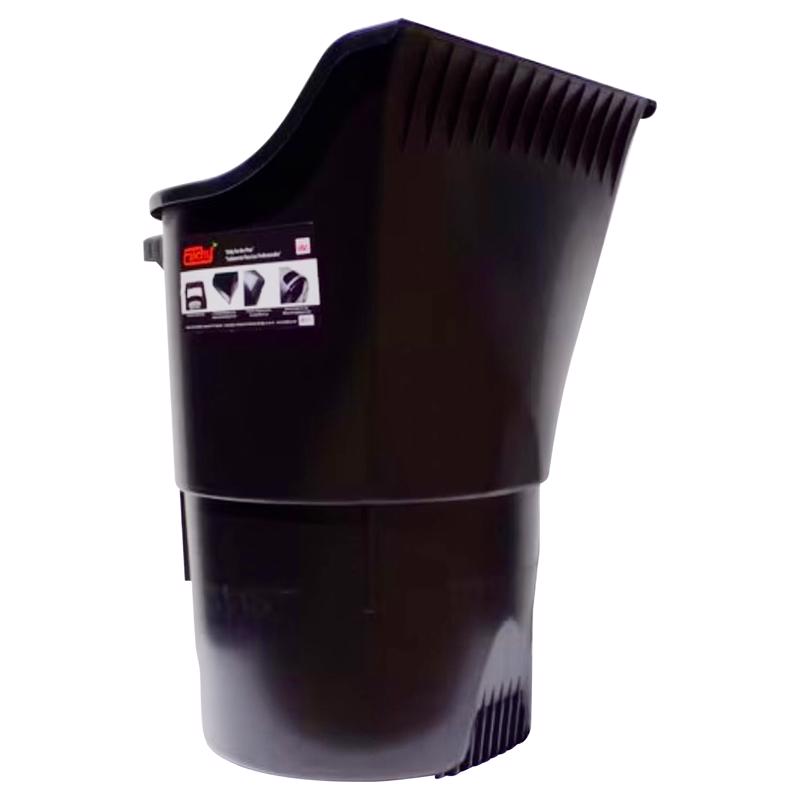 TRSH CN PLST BLK 30GLN