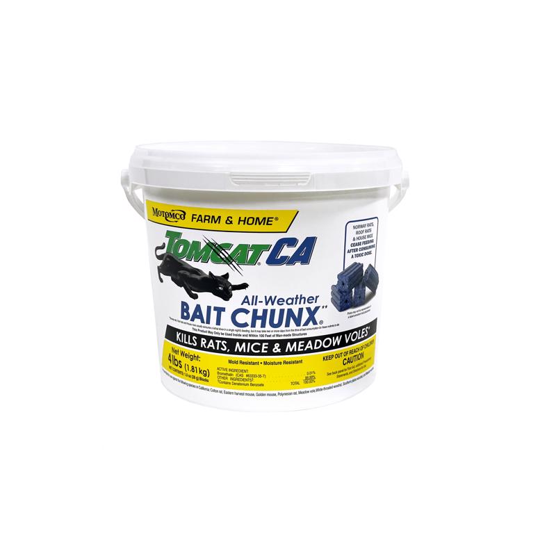 TomcatCA Toxic Rodenticide Bait Blocks For Mice and Rats 4 lb