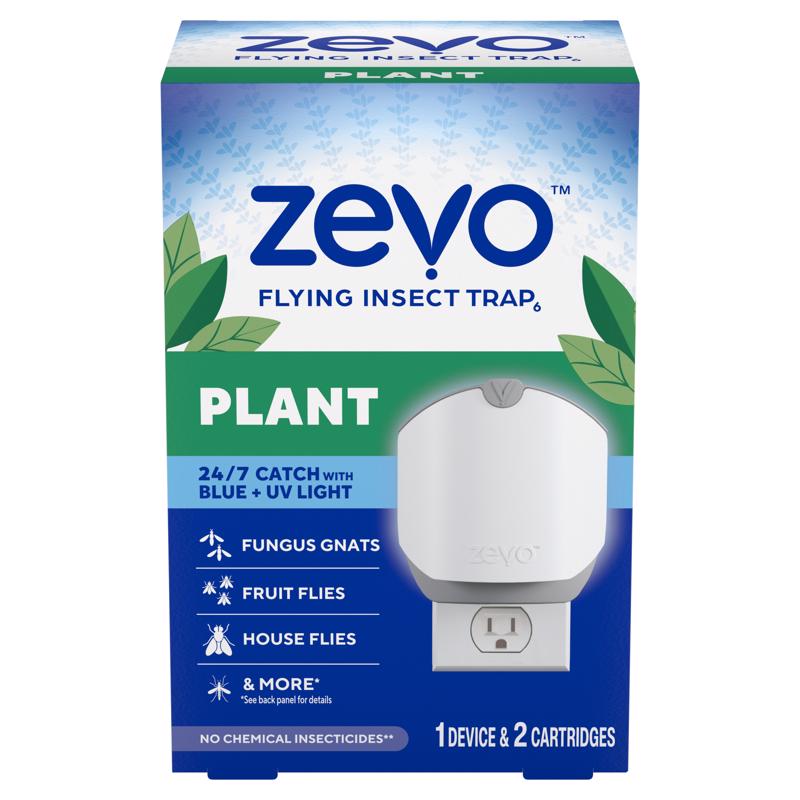 Zevo Indoor Plant Insect Trap and Lure Kit 3 pk