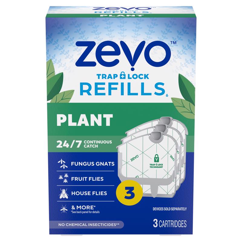 Zevo Indoor Plant Trap Refill 3 pk