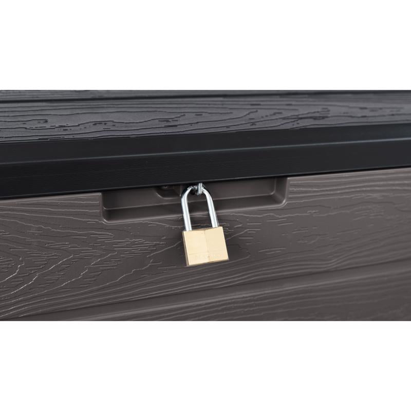 Suncast 58 in. W X 29 in. D Charcoal Plastic Deck Box 170 gal