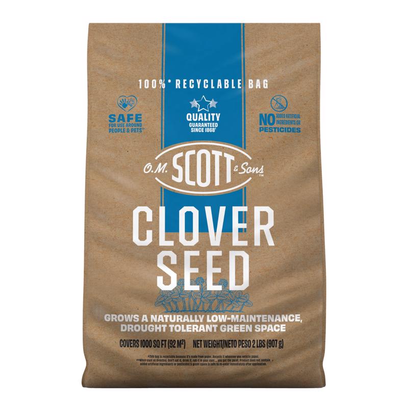O.M. Scott & Sons Clover Grass Mix Sun or Shade Fertilizer/Seed/Soil Improver 2 lb
