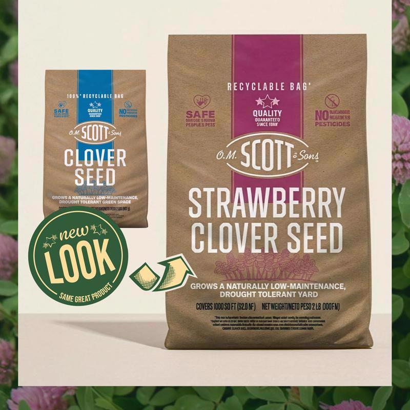 O.M. Scott & Sons Clover Grass Mix Sun or Shade Fertilizer/Seed/Soil Improver 2 lb