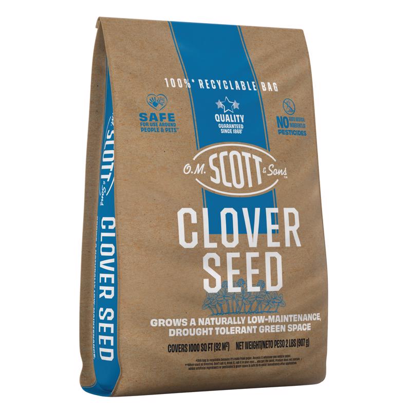 O.M. Scott & Sons Clover Grass Mix Sun or Shade Fertilizer/Seed/Soil Improver 2 lb