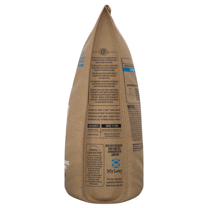 O.M. Scott & Sons Clover Grass Mix Sun or Shade Fertilizer/Seed/Soil Improver 2 lb