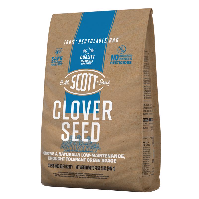 O.M. Scott & Sons Clover Grass Mix Sun or Shade Fertilizer/Seed/Soil Improver 2 lb