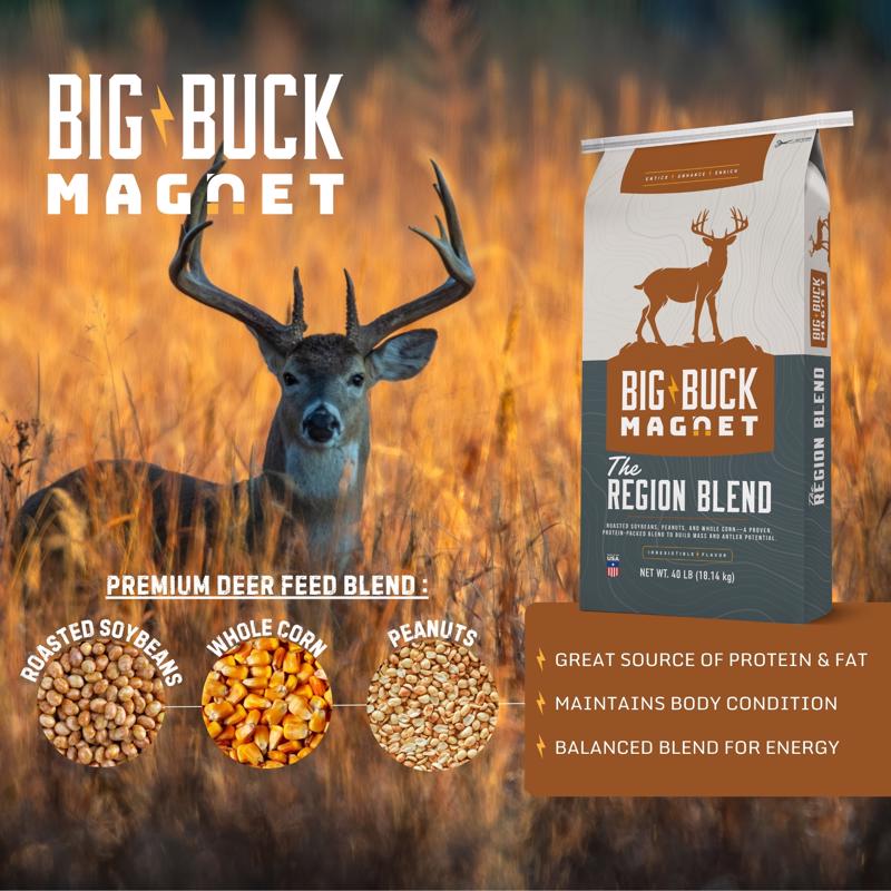 Big Buck Magnet The Region Blend Feed Dry For Deer 40 lb