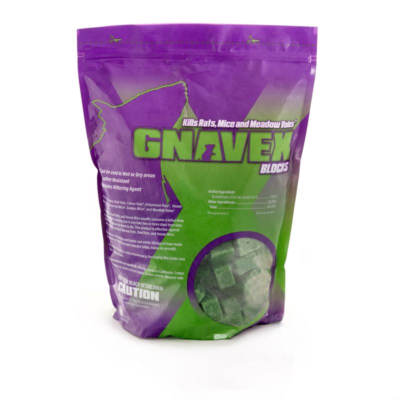 Gnavex Toxic Bait Blocks For Mice and Rats 4 lb