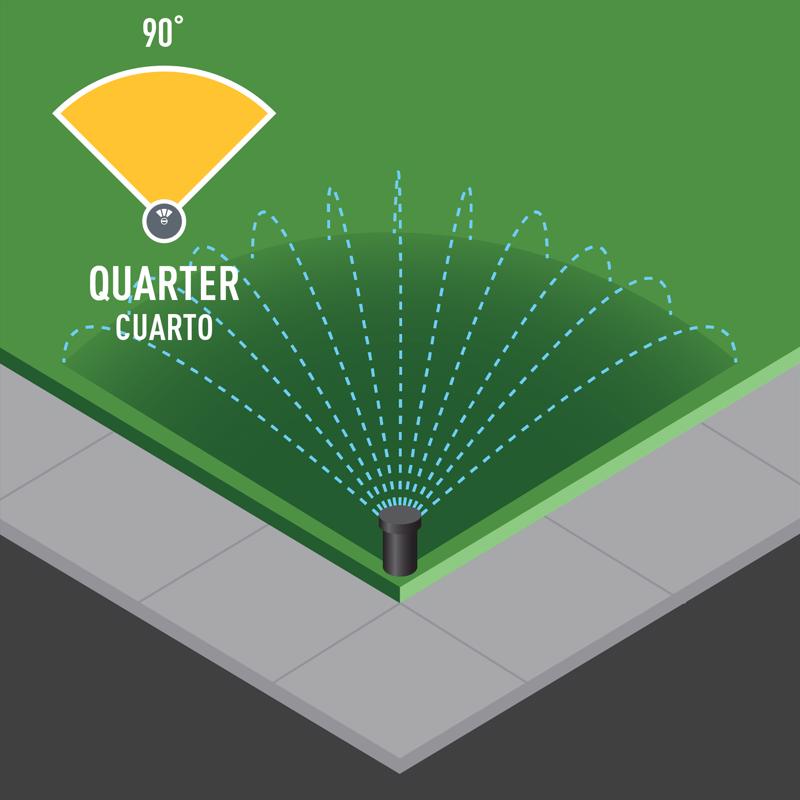 Orbit 4 in. H Quarter-Circle Sprinkler Spray Head