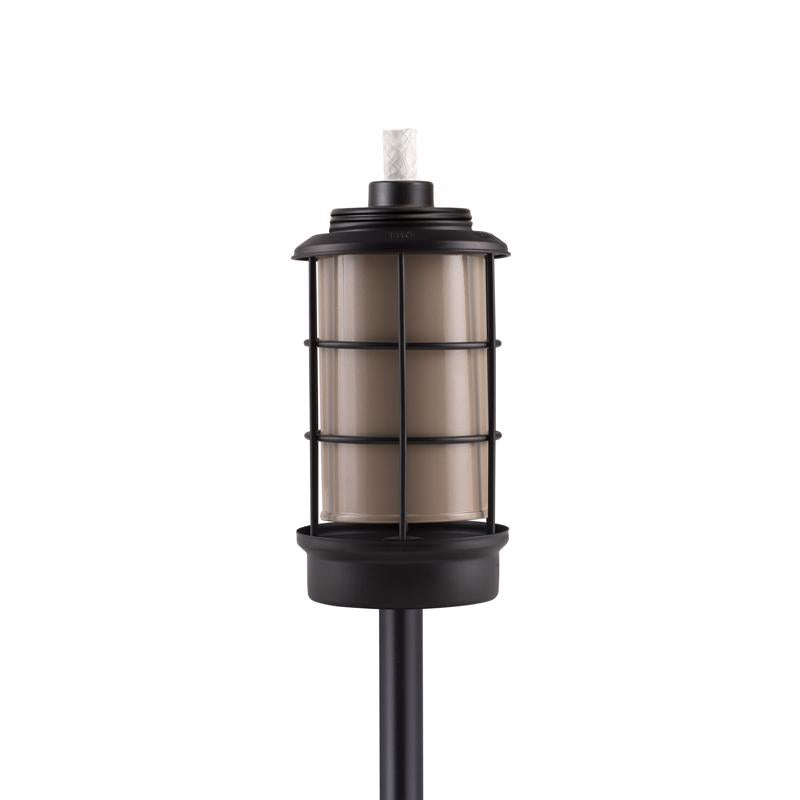 TIKI Black Metal 66 in. Outdoor Torch 1 pc