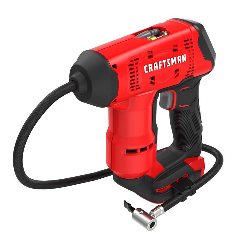 CRAFTSMAN V20 Trimmer Blower Combo Kit with Drill Bit Set (140 Pc) with V20 High Pressure Inflator