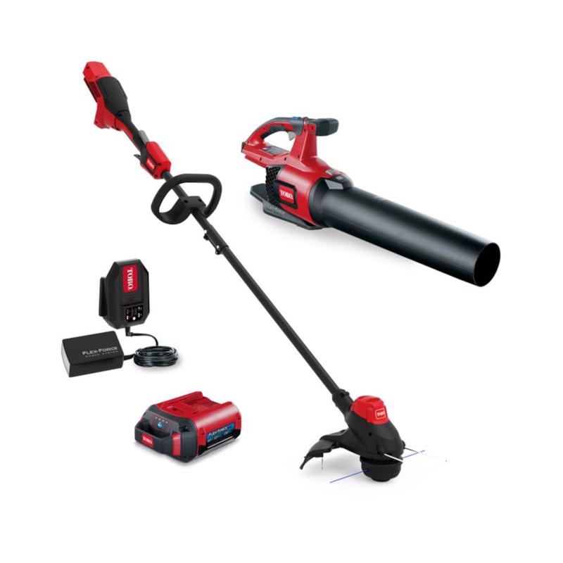 Toro 21485 22 in. 163 cc Gas Self-Propelled Lawn Mower with 60V 51881 Trimmer & Leaf Blower Kit