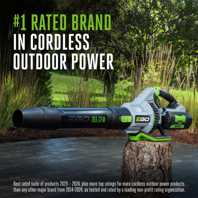EGO Power+ LB7654 200 mph 765 CFM 56 V Battery Handheld Leaf Blower Kit w/ 2 Batteries & Charger