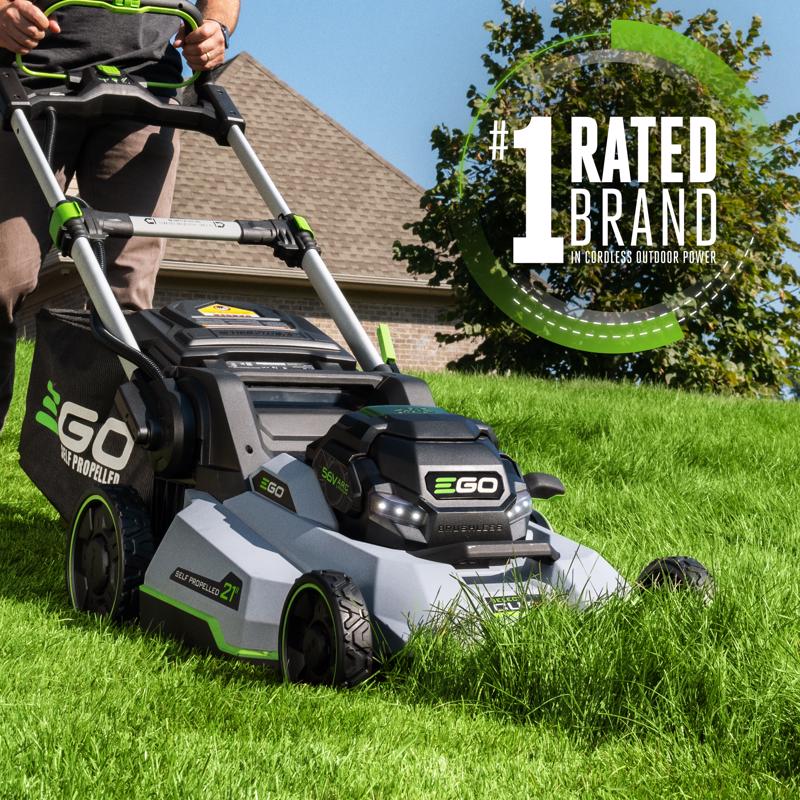 EGO Power+ 800 Series LM2156SP 21 in. 56 V Self-Propelled Lawn Mower Kit with String Trimmer Kit