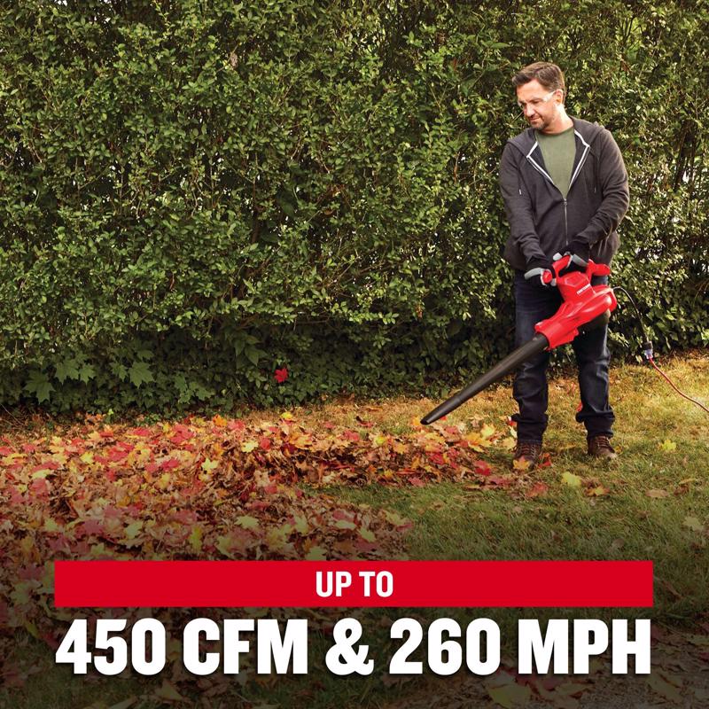 Craftsman 260 mph 450 CFM Electric Handheld Blower/Mulcher/Vac
