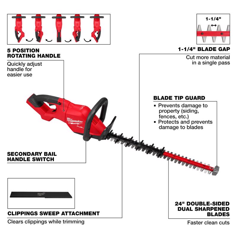 M18 Brushless String Trimmer & Hedge Trimmer Kit