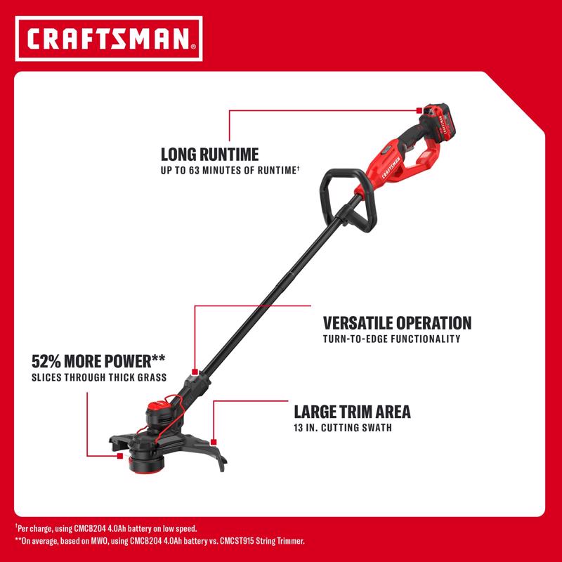 CRAFTSMAN V20 13 in. 20 V Battery Blower/Trimmer Kit (Battery & Charger)
