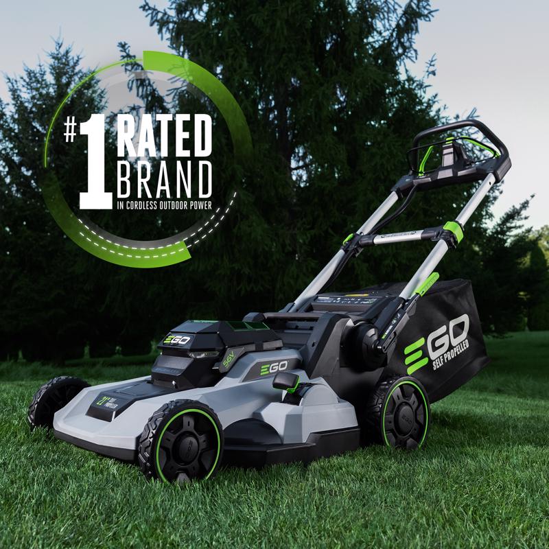 EGO Mower with String Trimmer & Blower