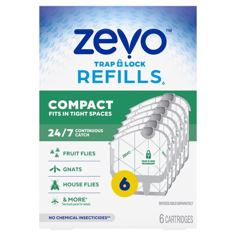 Zevo Compact Flying Insect Trap Refill 6 ct