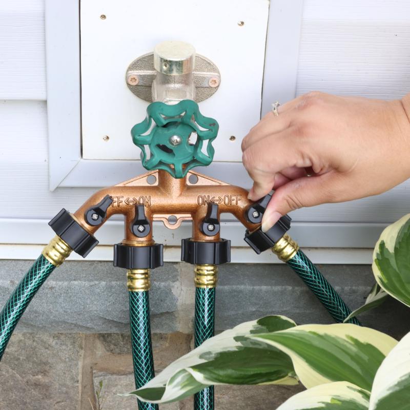 Melnor Metal Threaded Female 4-Way Shut-off Valve