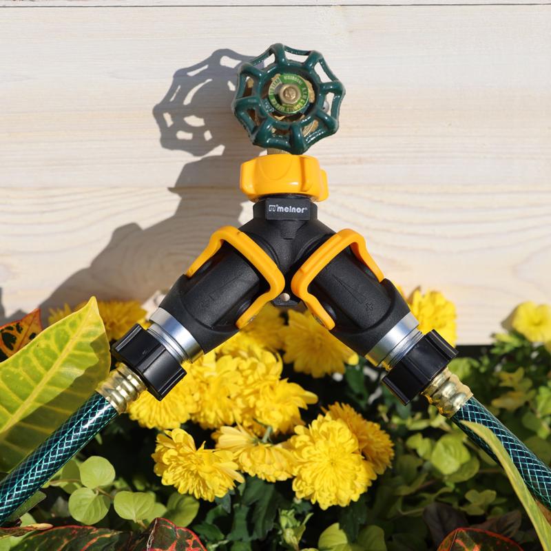 Melnor Metal Threaded Female 2-Way Shut-off Valve