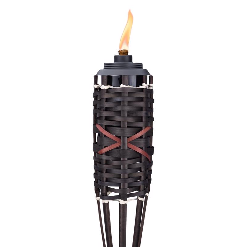 TIKI Brown Bamboo 57 in. Outdoor Torch 1 pc