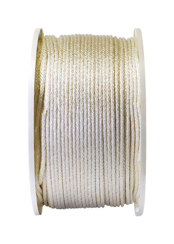 Koch 3/16 in. D X 1000 ft. L White Solid Braided Nylon Rope