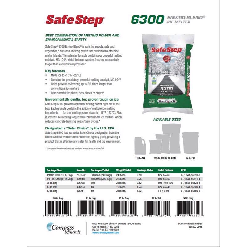 Safe Step Enviro-Blend 6300 Magnesium Chloride Pet Friendly Granule Ice Melt 50 lb