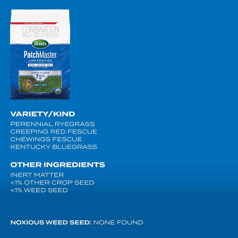 Scotts PatchMaster Mixed Sun or Shade Grass Spot Repair Seed 4.75 lb