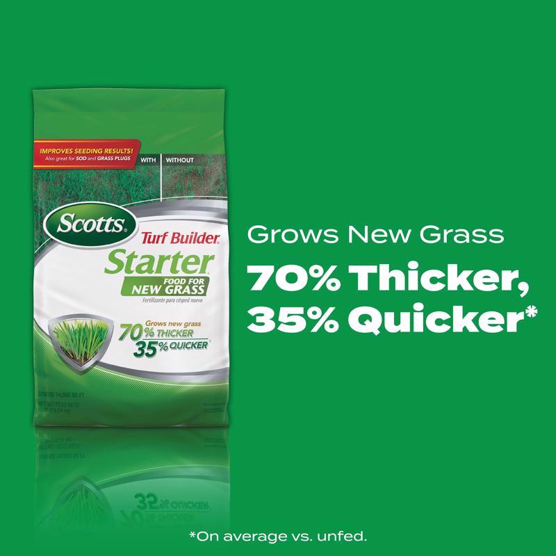 Scotts Turf Builder Lawn Starter Lawn Fertilizer For All Grasses 14000 sq ft