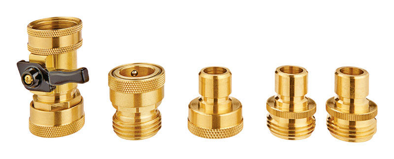 Ace Brass Threaded Quick Connector Hose Set