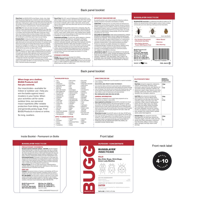 BUGG BUGGSLAYER Stink Bug Killer Liquid Concentrate 16 oz