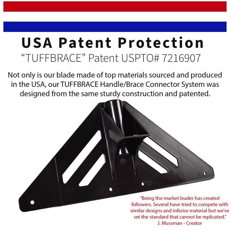 The Snowplow THE ORIGINAL SNOW PUSHER 48 in. W X 56 in. L UHMW Snow Pusher