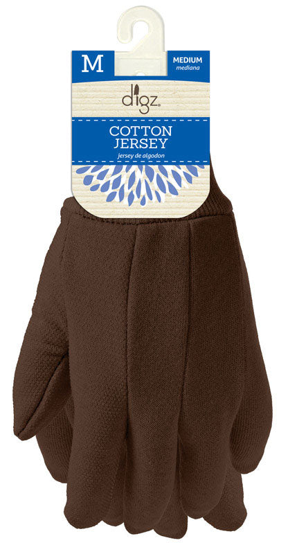 Digz M Jersey Cotton Garden Green Gardening Gloves