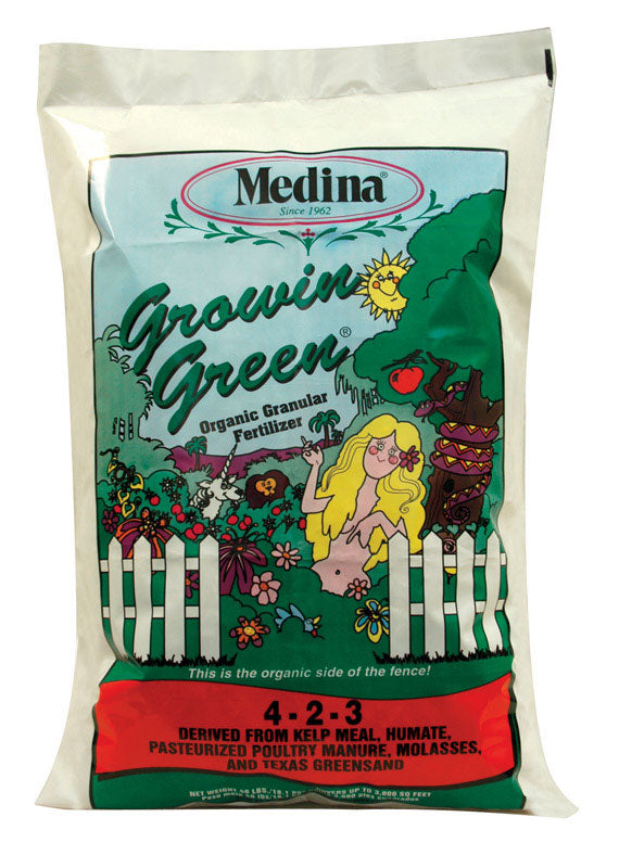 Medina Growing Green Organic Granules All Purpose Plant Food 40 lb