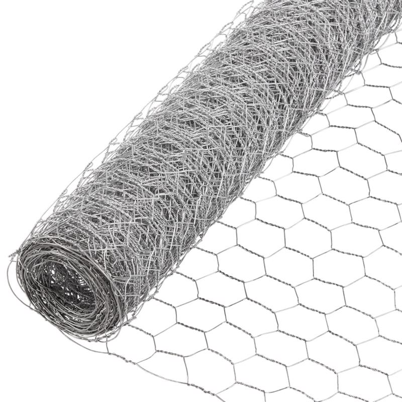 Garden Craft 24 in. H X 50 ft. L Galvanized Steel Poultry Netting 1 in.