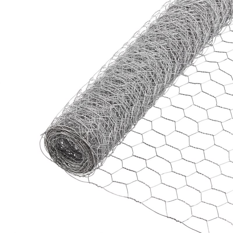 Garden Craft 36 in. H X 50 ft. L Galvanized Steel Poultry Netting 1 in.