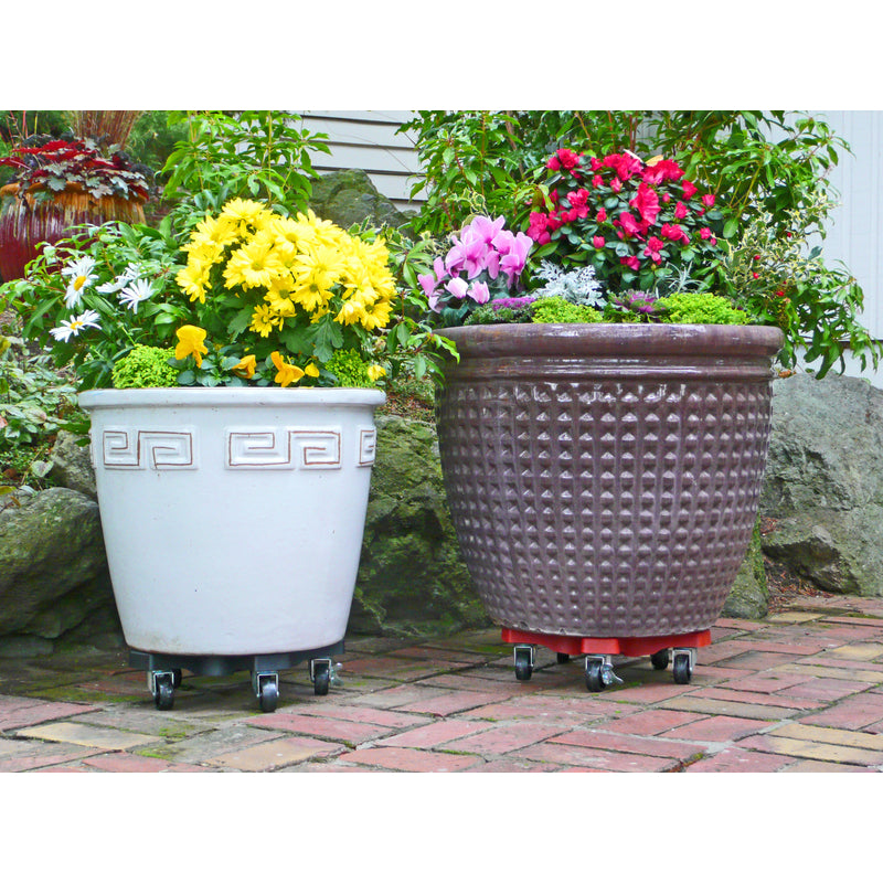 Down Under Decksaver 3 in. H X 16 in. W X 16 in. D Plastic Plant Caddy Terracotta