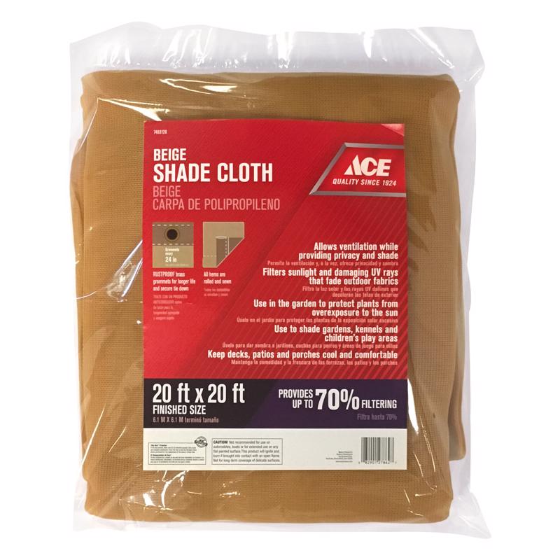 SHADE CLOTH 20X20' BEIGE