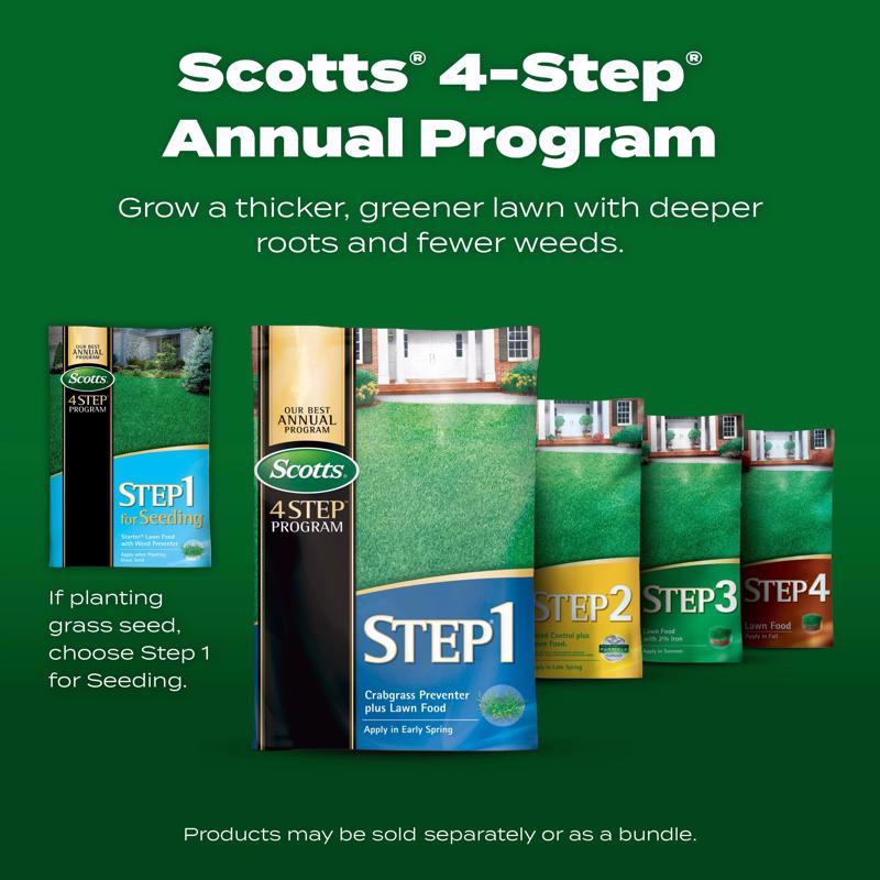 Scotts Step 4 Weed & Feed Lawn Fertilizer For All Grasses 5000 sq ft