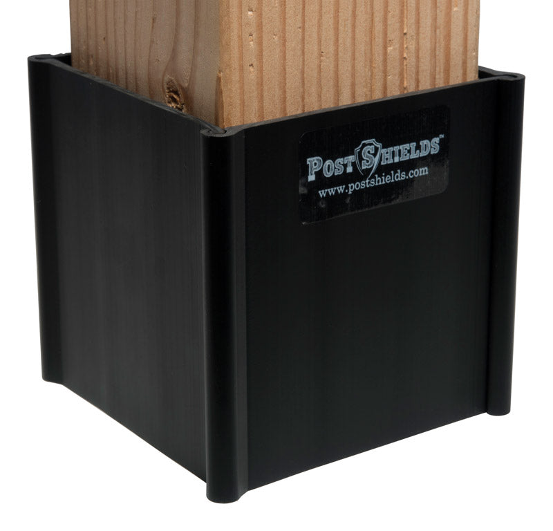POST SHIELDS BLK 4X4 4"
