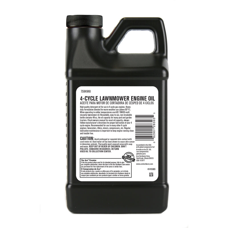 Ace SAE 30 4-Cycle Lawn Mower Motor Oil 48 oz 1 pk