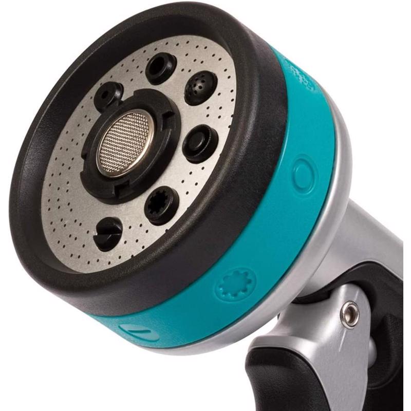 Gilmour Swivel Connect 8 Pattern Adjustable Metal Hose Nozzle