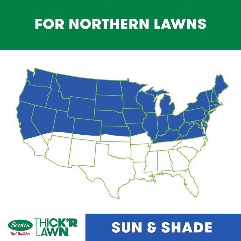 Scotts Turf Builder Thick'R Lawn All-Purpose Lawn Fertilizer For Sun/Shade Mix 1200 sq ft