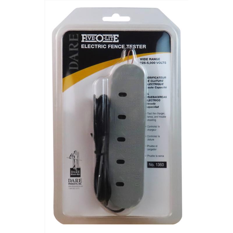 Dare 5000 V Electric-Powered Five-O-Lite Tester Gray/Silver