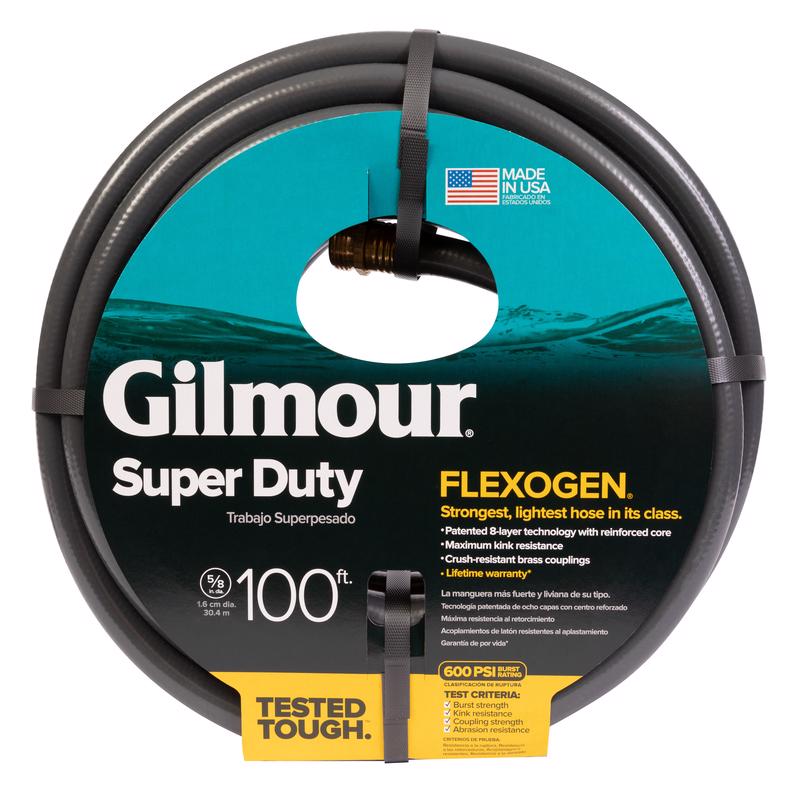 Gilmour Flexogen 5/8 in. D X 100 ft. L Heavy Duty Premium Grade Garden Hose