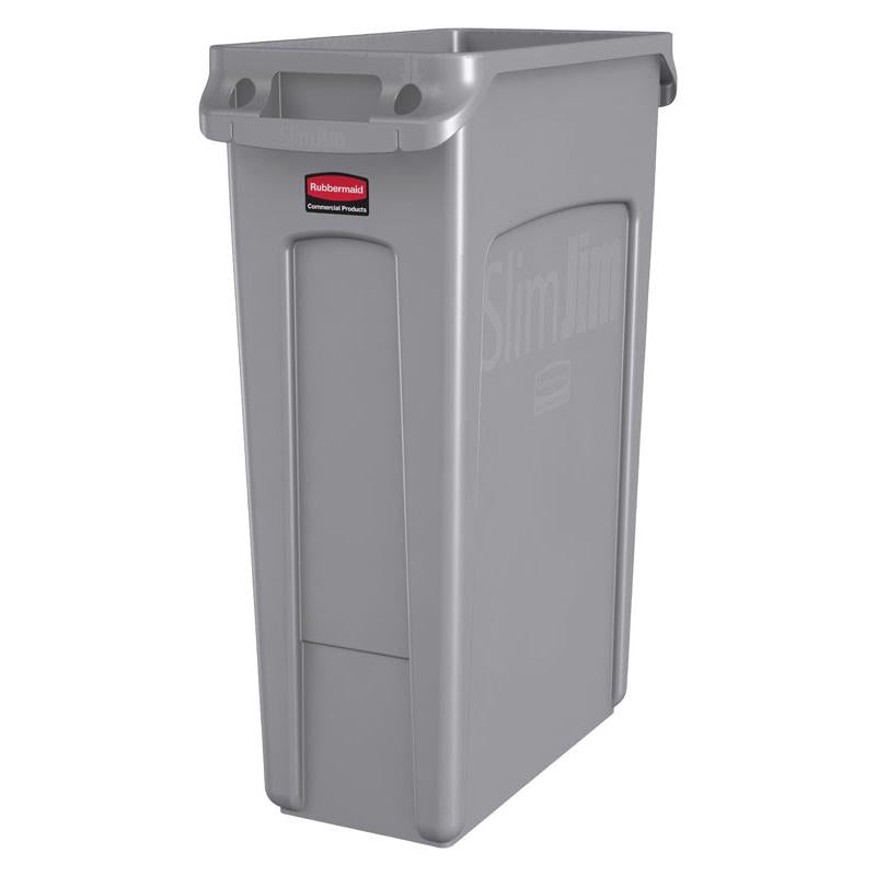 GARBAGE CAN23G GRY RESIN