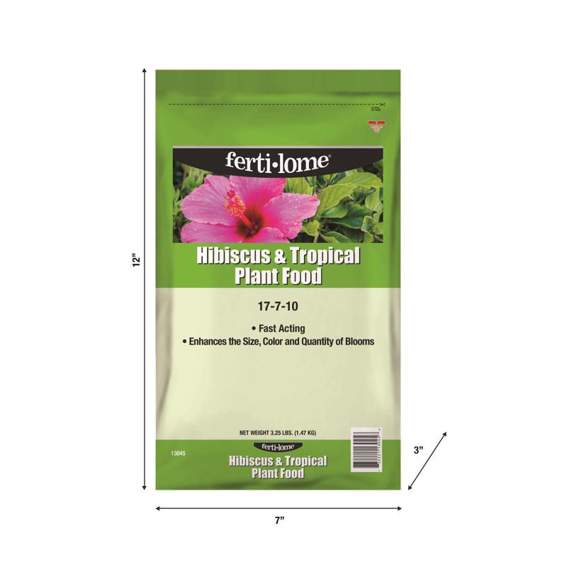 Ferti-lome HIBISCUS AND TROPICAL PLANT FOOD 17-7-10 Granules Plant Food 4 lb